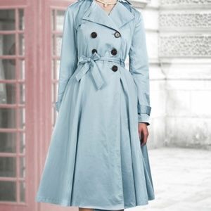 Collectif Clothing Dietrich Swing Trench Coat